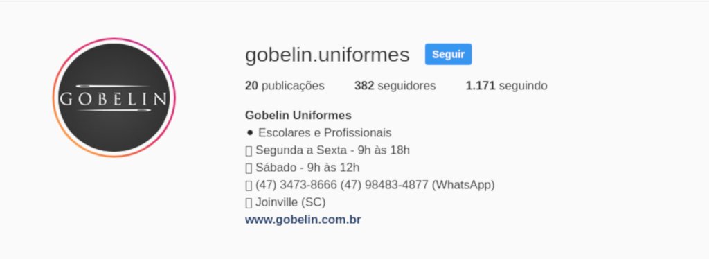 Instagram Gobelin Uniformes